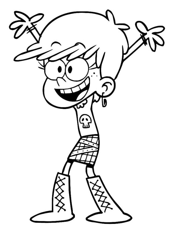 Luna The Loud House Coloring Page