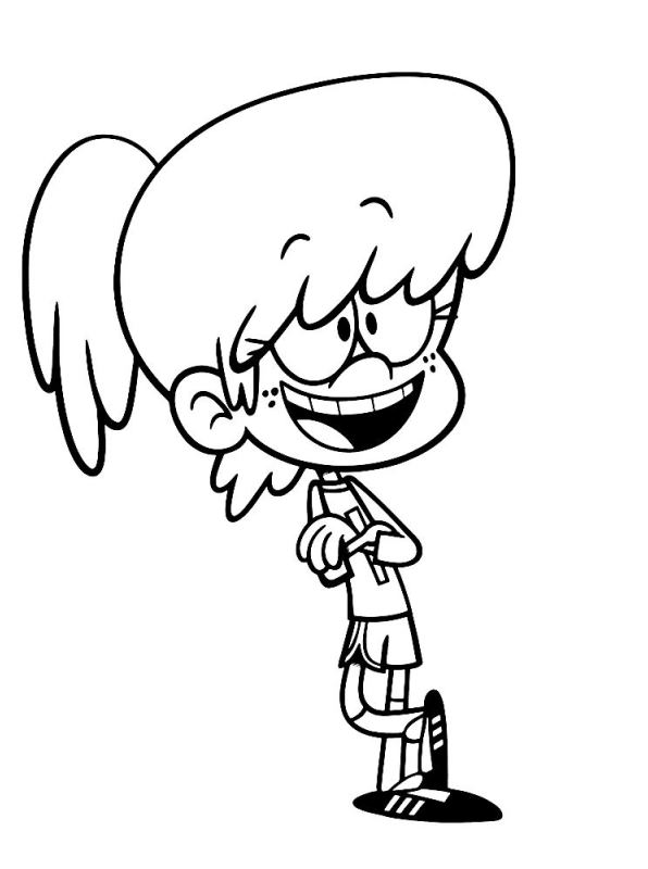 Lynn Loud House Coloring Page