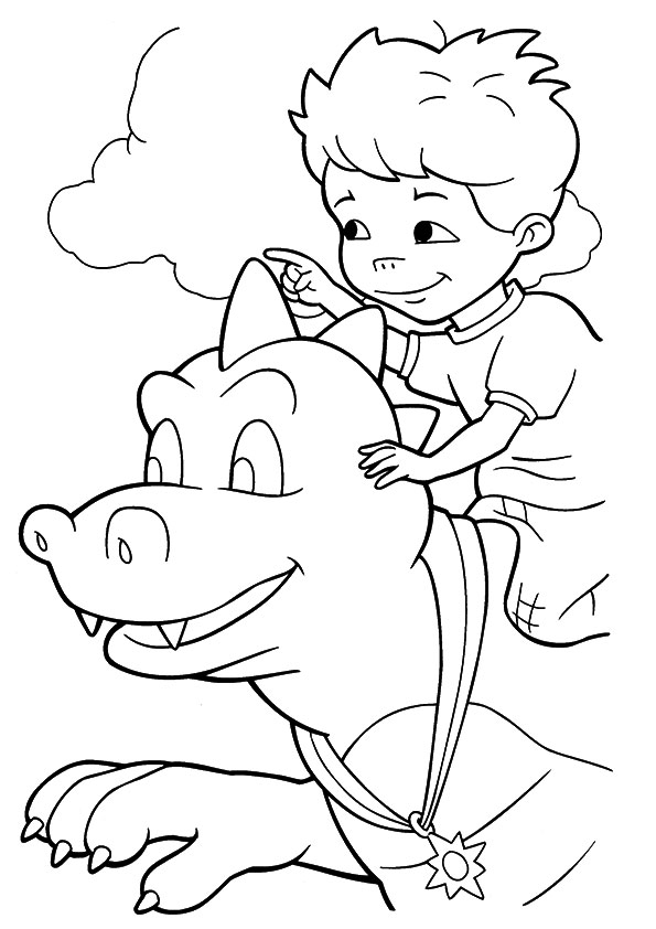 Ord And Max Dragon Tales Coloring Page