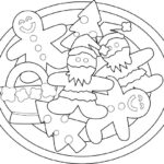 Plate Of Christmas Cookies Coloring Page