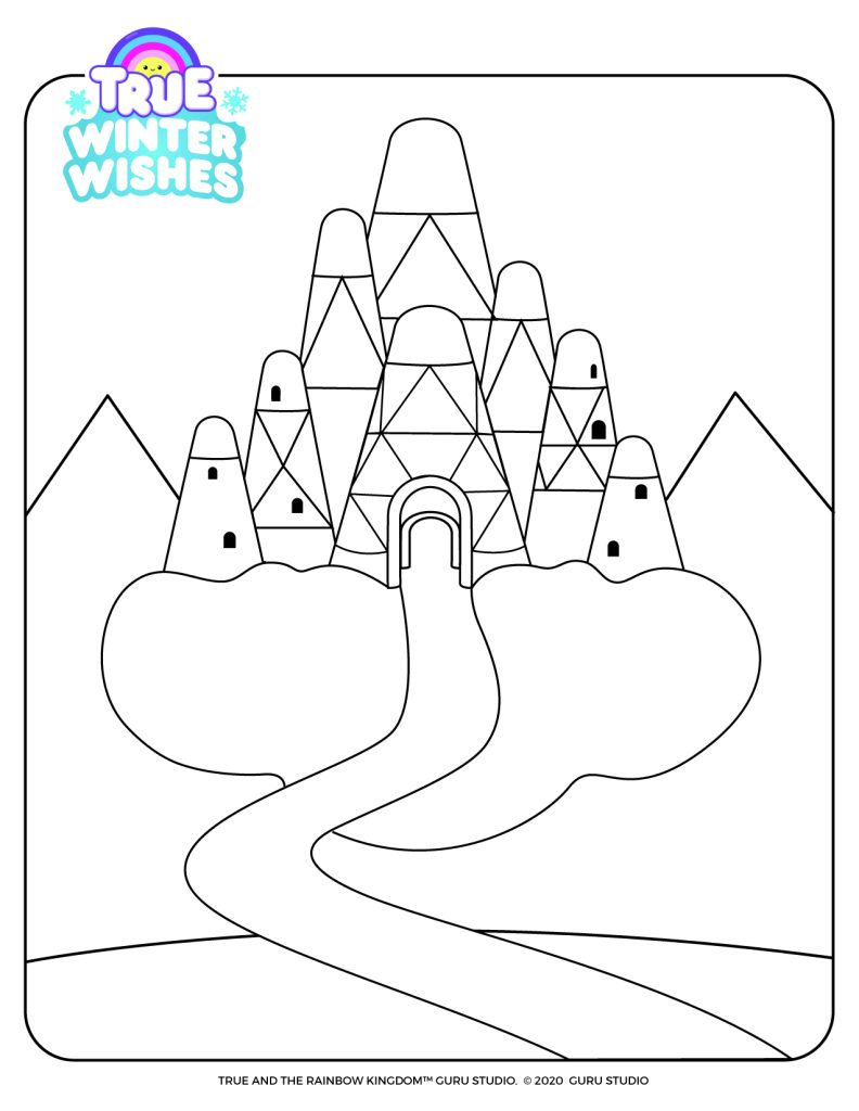 Rainbow Kingdom Coloring Page