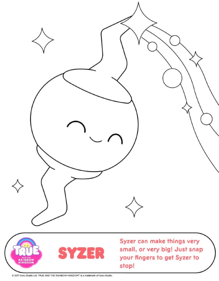 Syzer True and the Rainbow Kingdom Coloring Pages - Best Coloring Pages For Kids