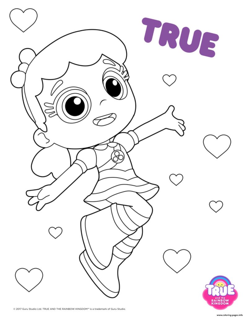 True Rainbow Kingdom Coloring Page