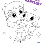 True And Bartleby Rainbow Coloring Page