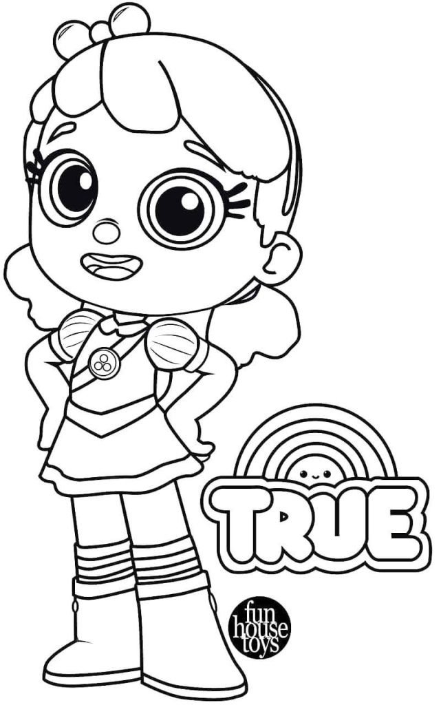 True And The Rainbow Kingodom Coloring Page