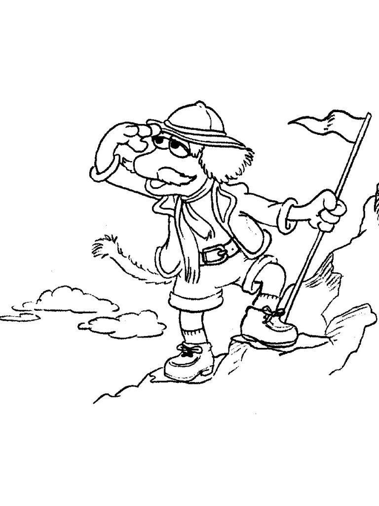 Uncle Travelig Matt Fraggle Rock Coloring Page