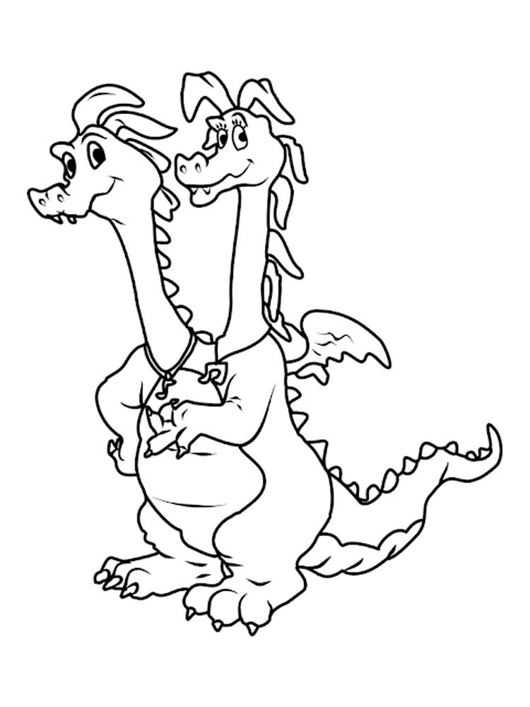 Zak And Wheezie Dragon Tales Coloring Page