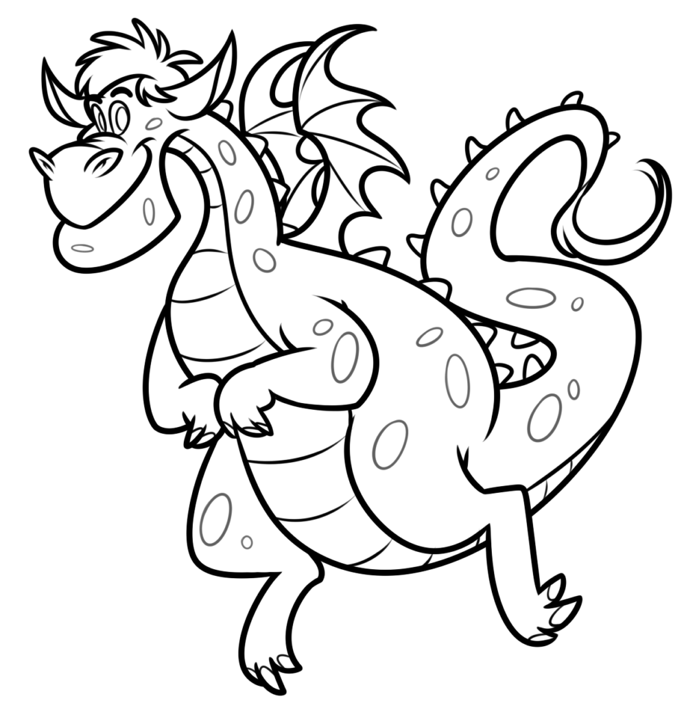 Elliot Petes Dragon Coloring Page