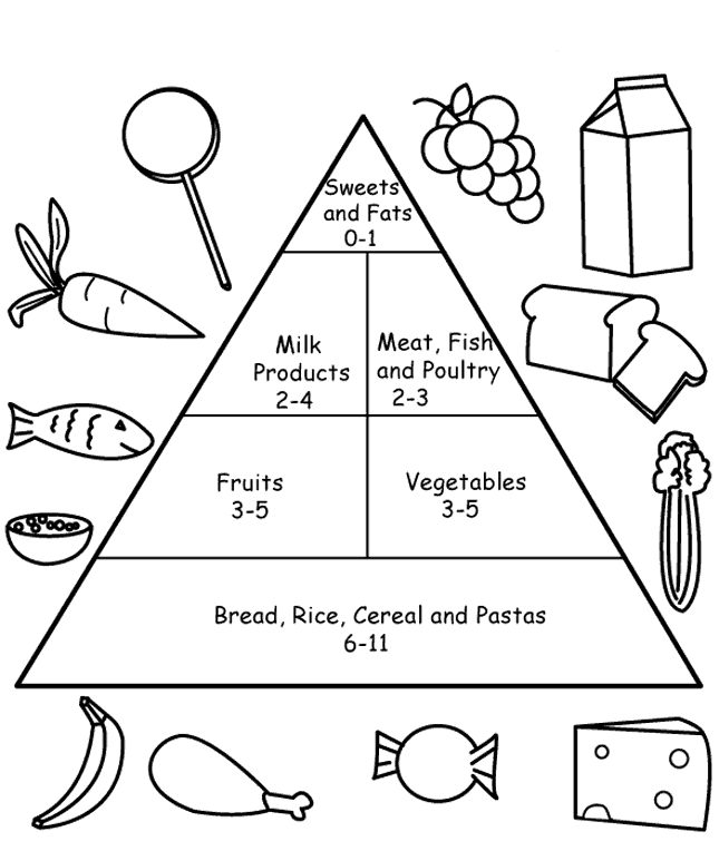 Food Pyramid Printable Sheet