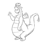 Hello Elliot Petes Dragon Coloring Page