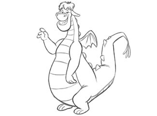 Hello Elliot Petes Dragon Coloring Page