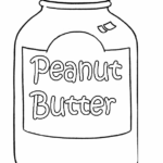Jar Of Peanut Butter Coloring Page
