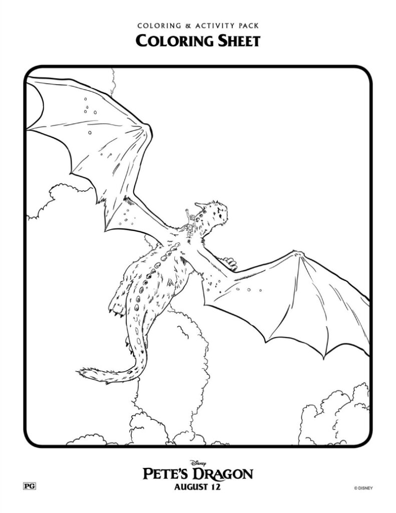 Movie Petes Dragon Coloring Page