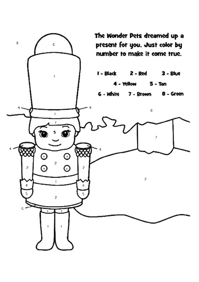 Nutcracker Color By Number Page