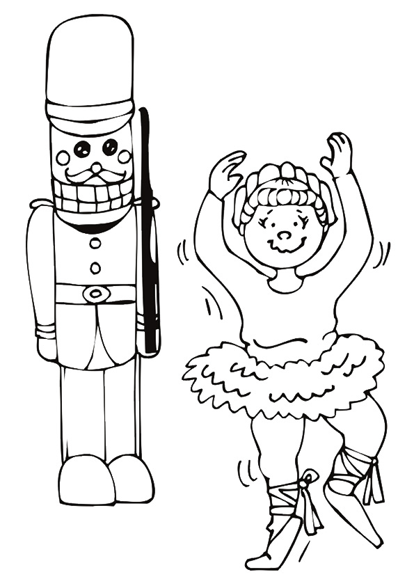 Nutcracker Dance Coloring Page