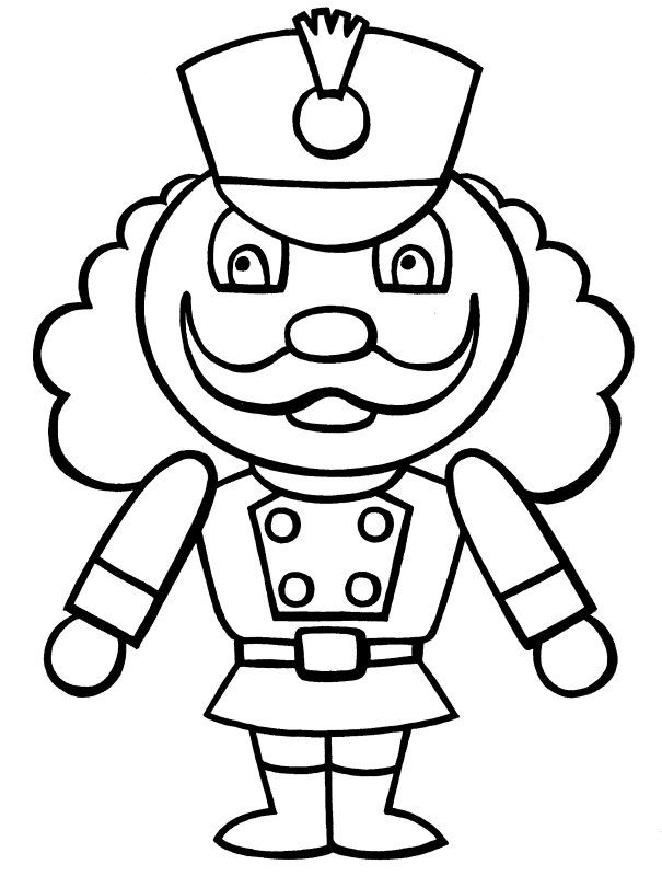 Nutcracker Soldier Coloring Page