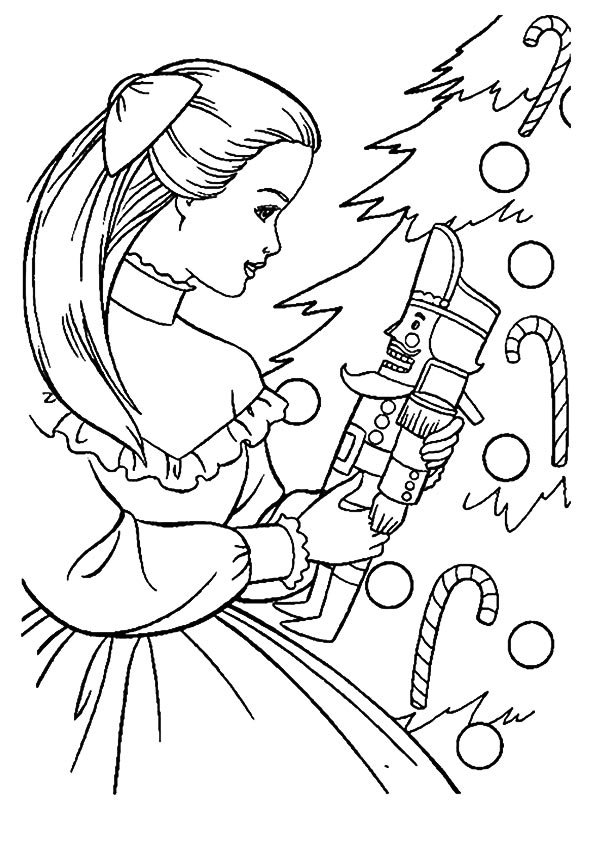 Nutcracker Solider Christmas Coloring Page