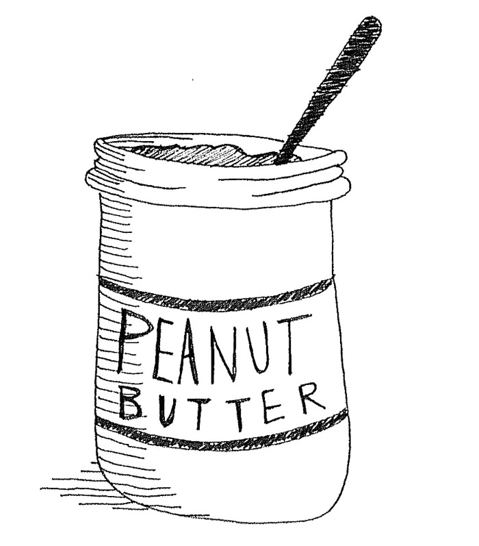 Peanut Butter Coloring Page