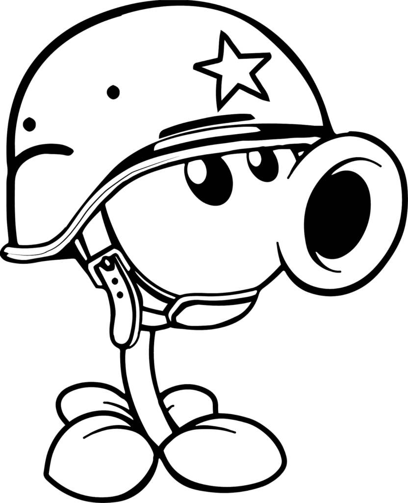 Plants Vs Zombies Coloring Page