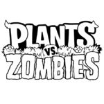 Plants Vs Zombies Logo Coloring Page