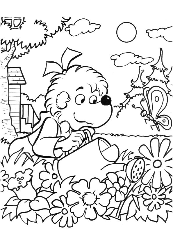 Sister Berenstain Bear Coloring Page