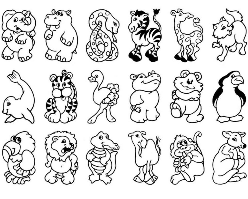 Wildlife Animals Coloring Pages