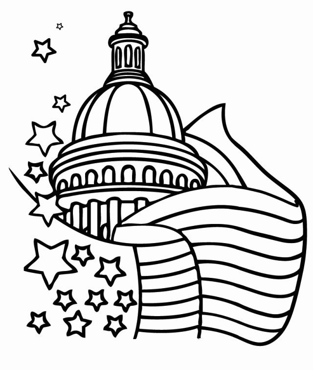 American Government Coloring Page