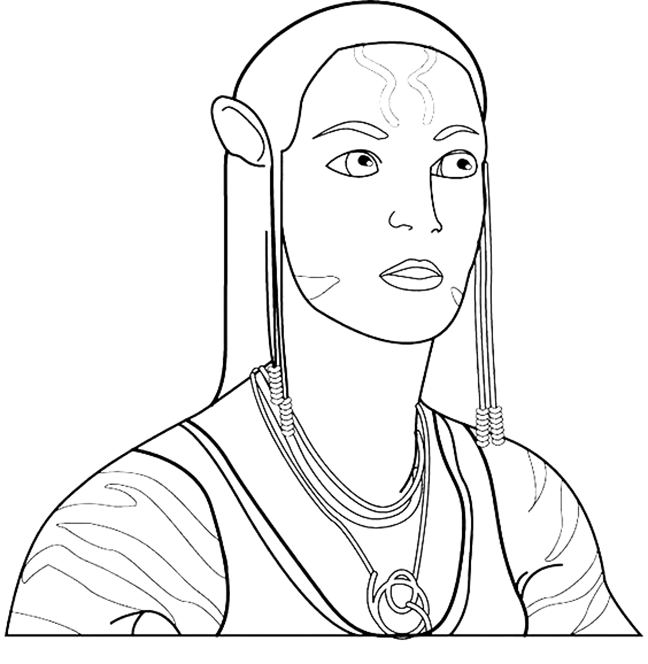 Avatar Character Coloring Pages
