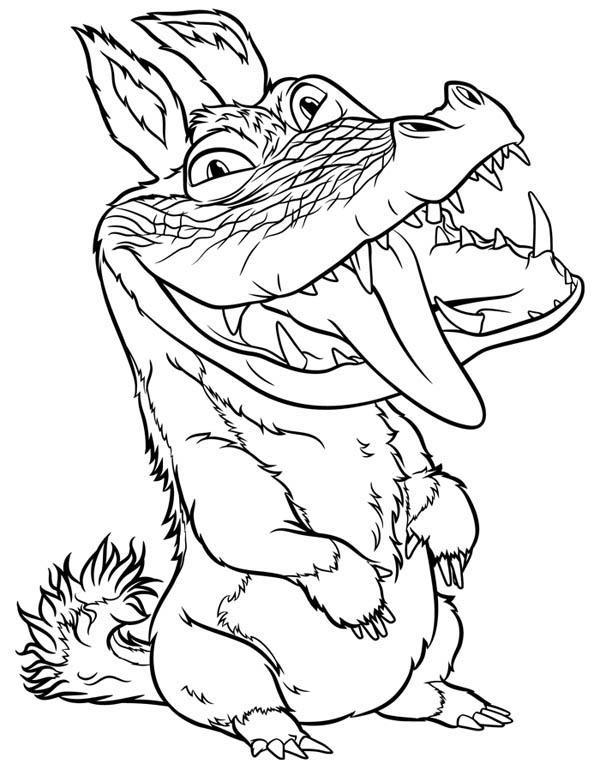 Douglas Crocopup Croods Coloring Page