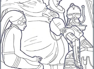 Jabba The Hutt Coloring Pages