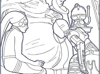 Jabba The Hutt Coloring Pages