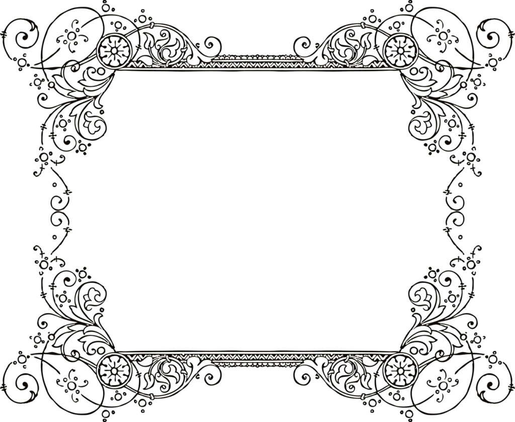 Landscape Floral Frame