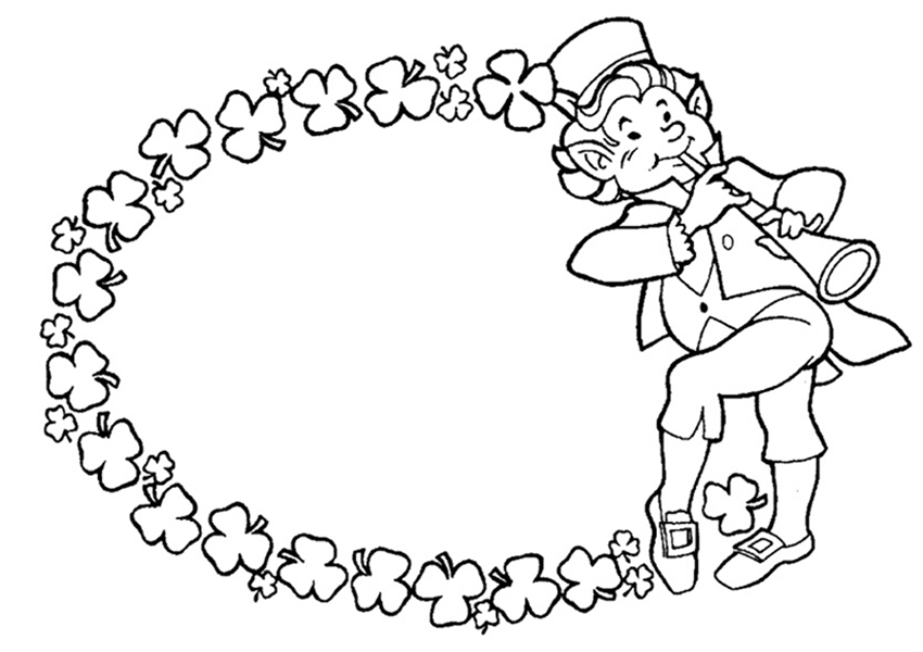 Leprechaun Clover Frame