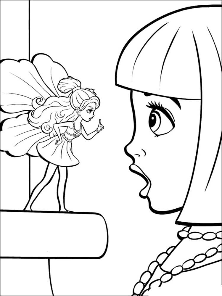 Meeting Thumbelina Coloring Page