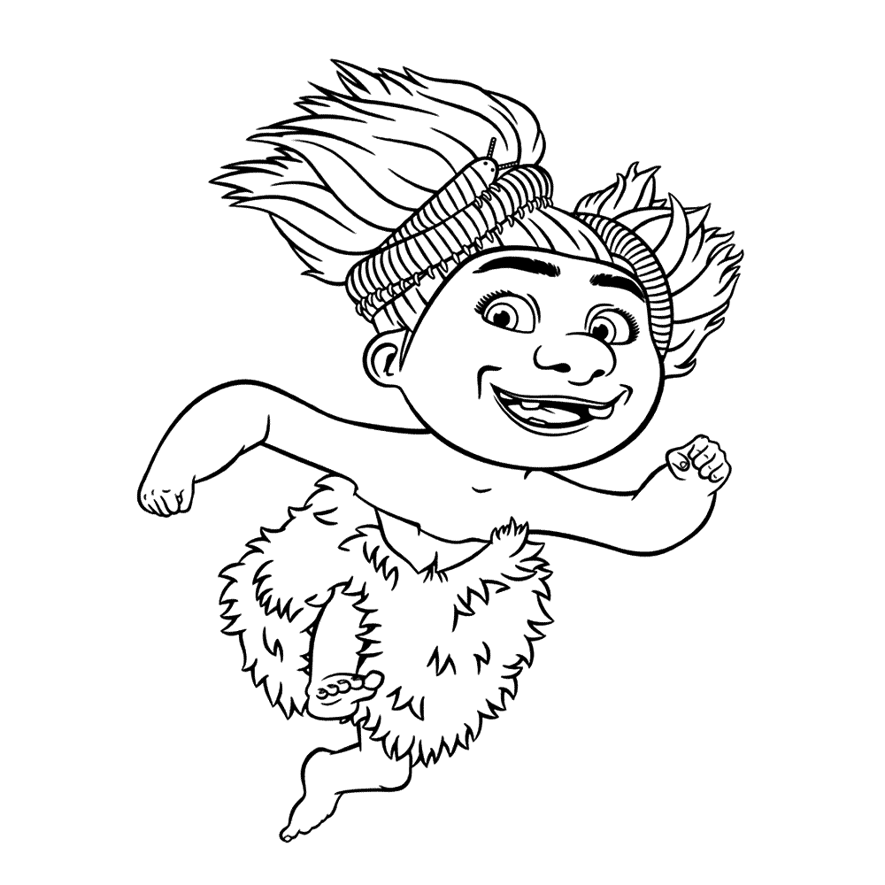 Sandy Croods Coloring Page