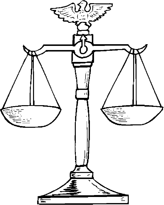 Scales Of Justice Coloring Page