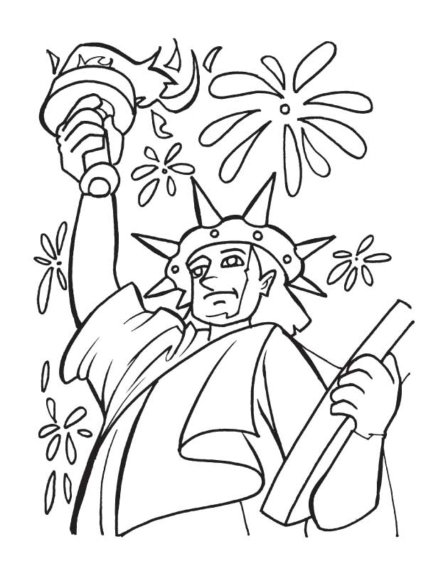 Statue Of Liberty Coloring Page