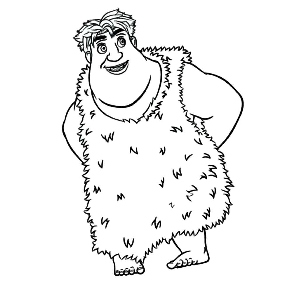 Thunk Croods Coloring Page