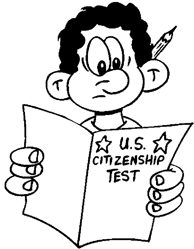 Us Citizenship Test Coloring Page