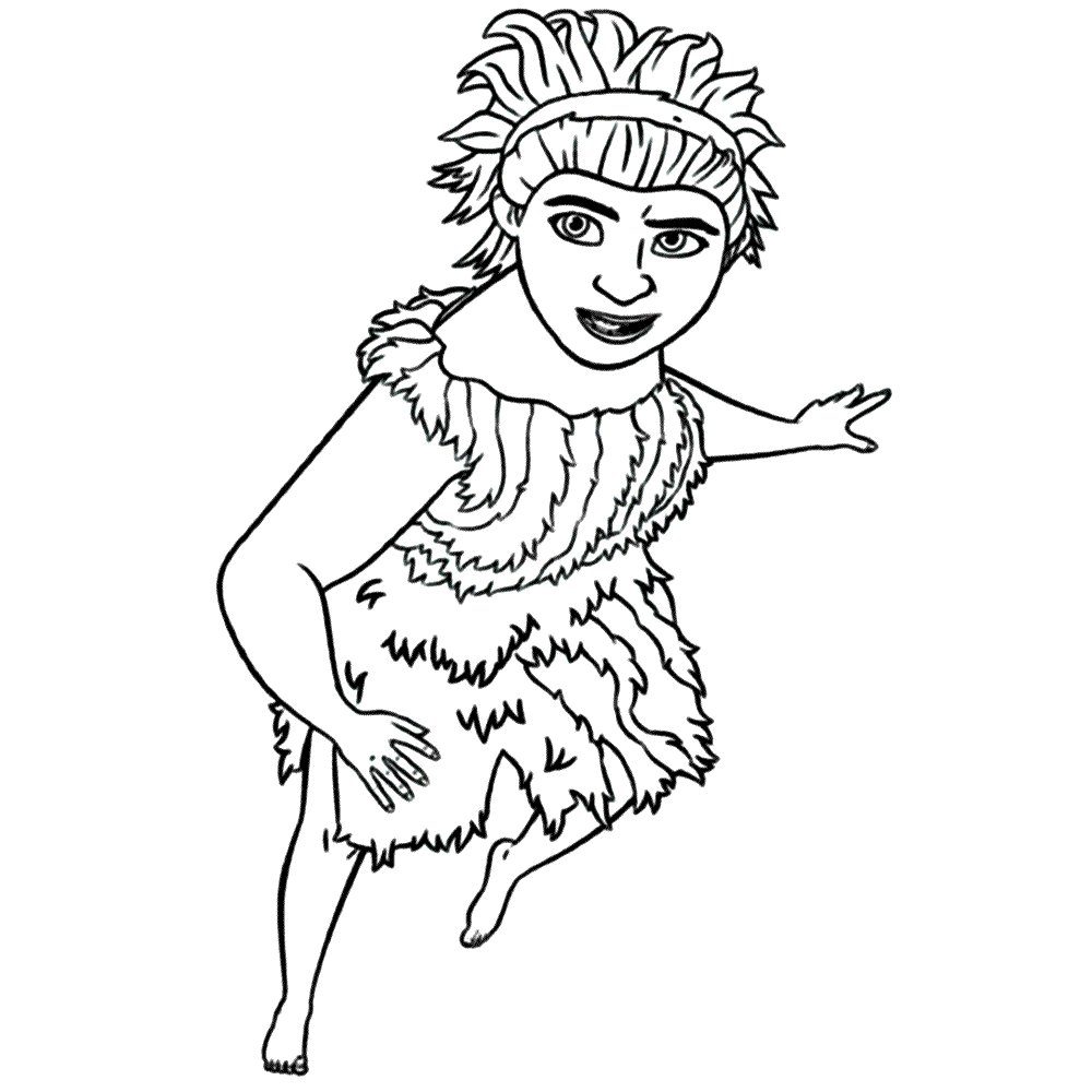 Ugga Croods Coloring Page