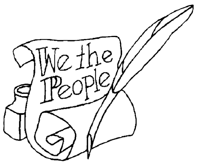 We The People Coloring Page
