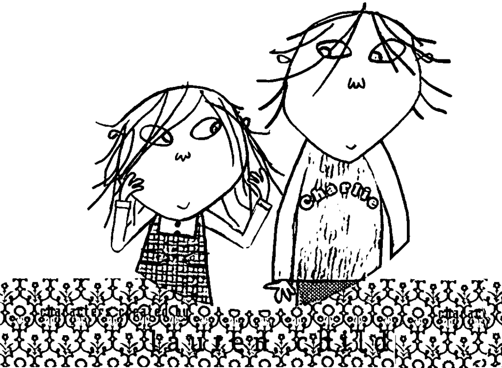 Charlie And Lola Coloring Page