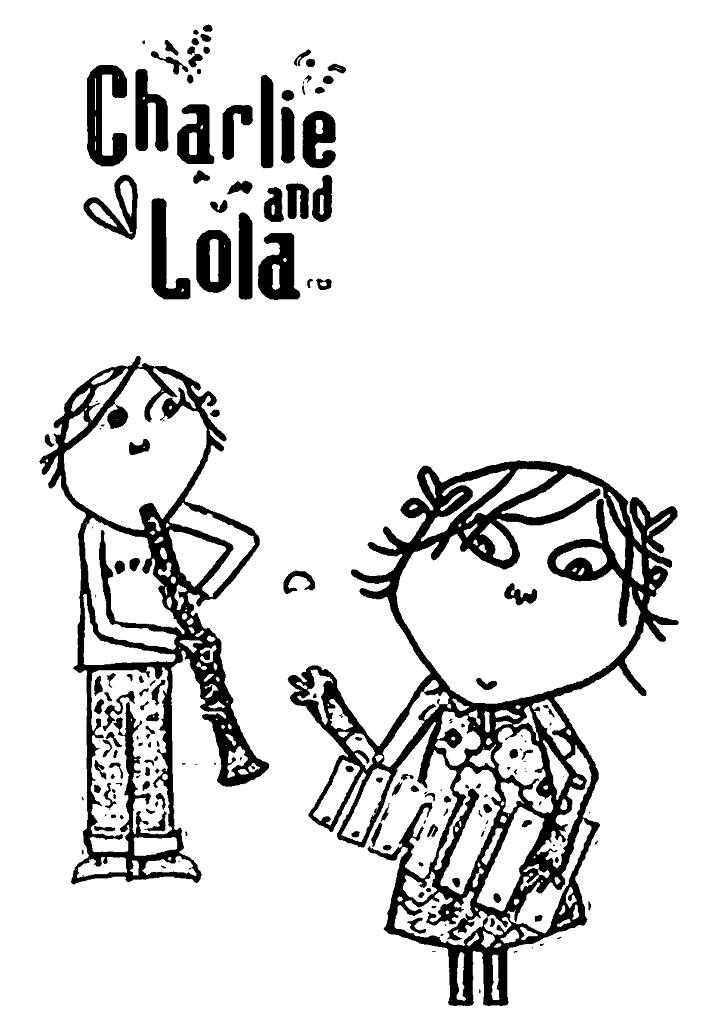 Charlie And Lola Coloring Pages