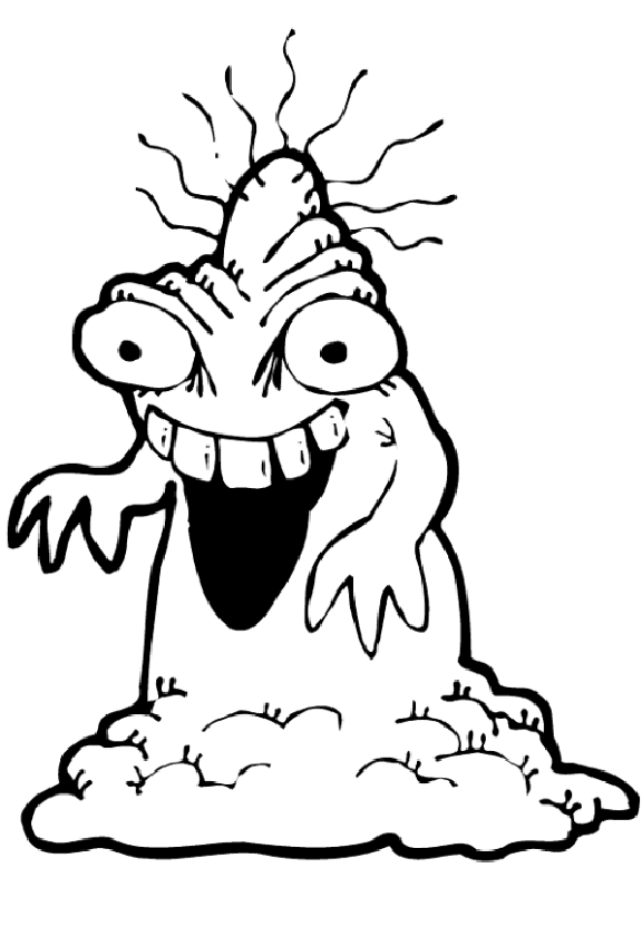 Gross Monster Coloring Page