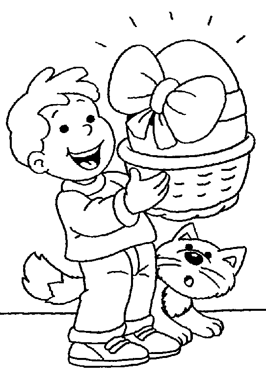 Happy Easter Egg Coloring Page