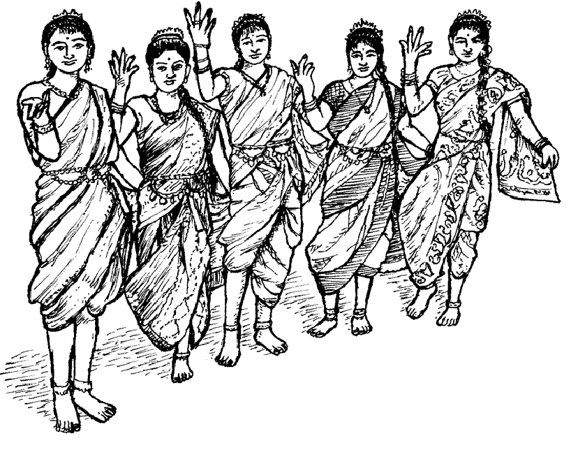 India Party Coloring Page