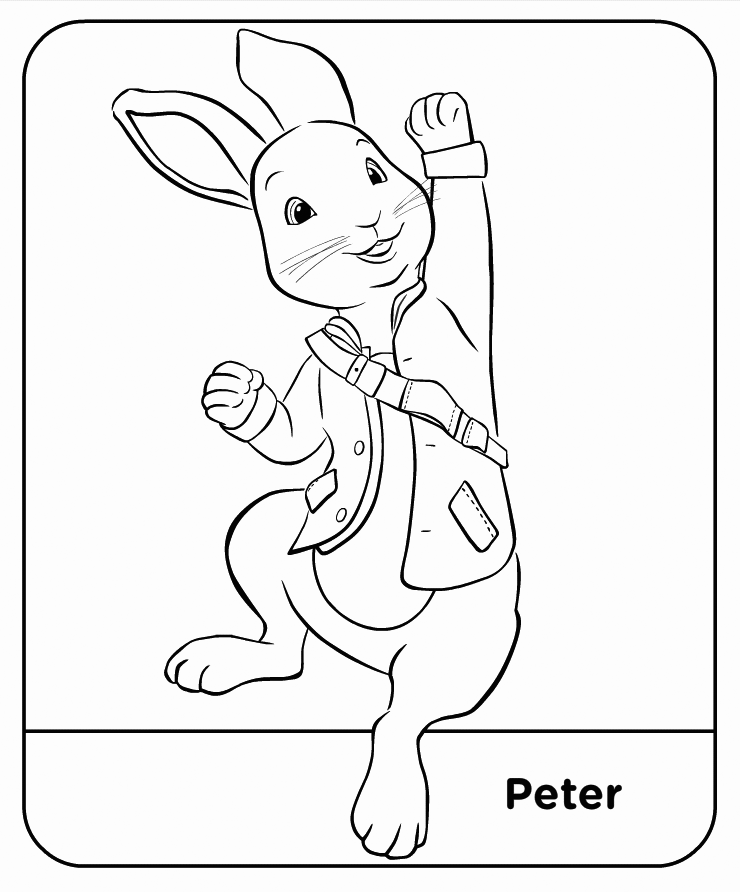 Peter Rabbit Coloring Page Printable