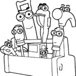 Cute Toolbox Coloring Page