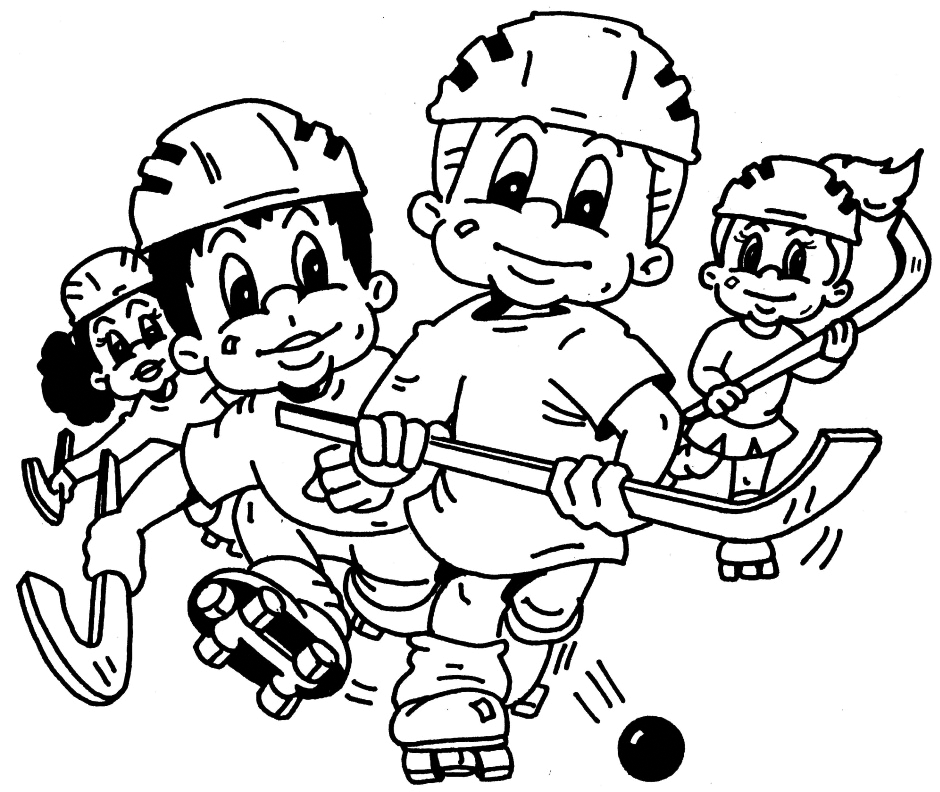 Field Hockey Coloring Page