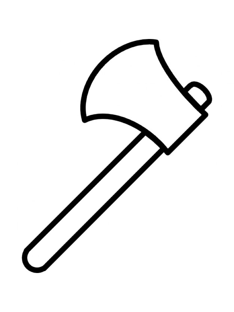 Hatchet Coloring Page